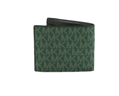 Michael Kors Gifting Slim Signature Bifold with Key Fob Box Set (Green/Marigold)