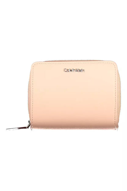 Calvin Klein Elegant Pink RFID Wallet with Logo Detailing