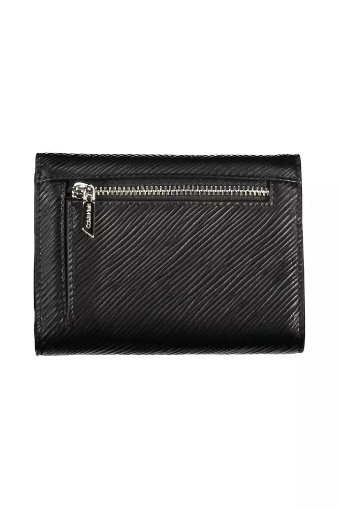 Calvin Klein Elegant Black RFID-Blocking Wallet with Snap Closure