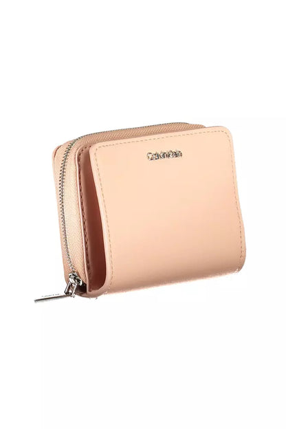 Calvin Klein Elegant Pink RFID Wallet with Logo Detailing