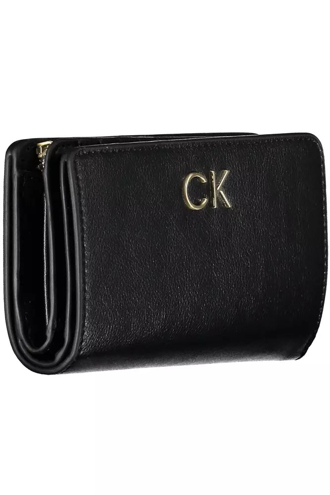 Calvin Klein Sleek Black RFID-Secure Wallet for Her