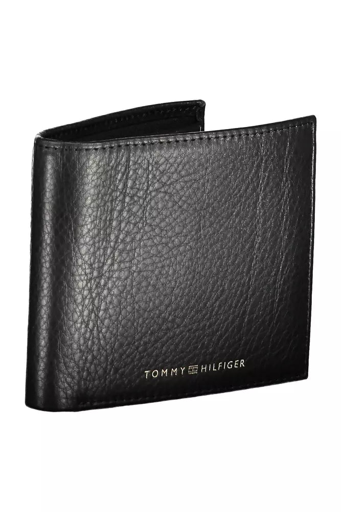 Tommy Hilfiger Elegant Black Leather Men&