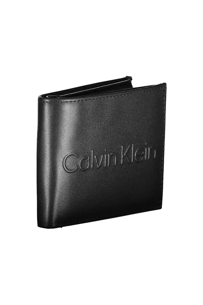 Calvin Klein Elegant Black Polyethylene Wallet with RFID Blocker