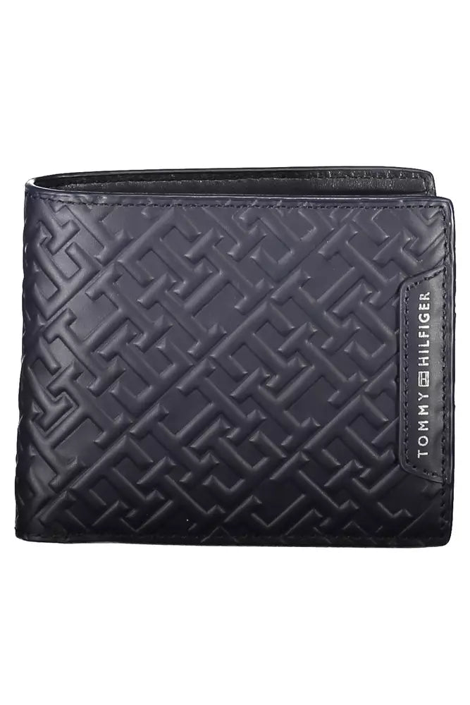 Tommy Hilfiger Blue Leather Bi-Fold Men&