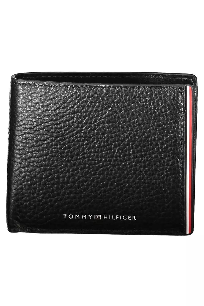 Tommy Hilfiger Black Leather Men Wallet