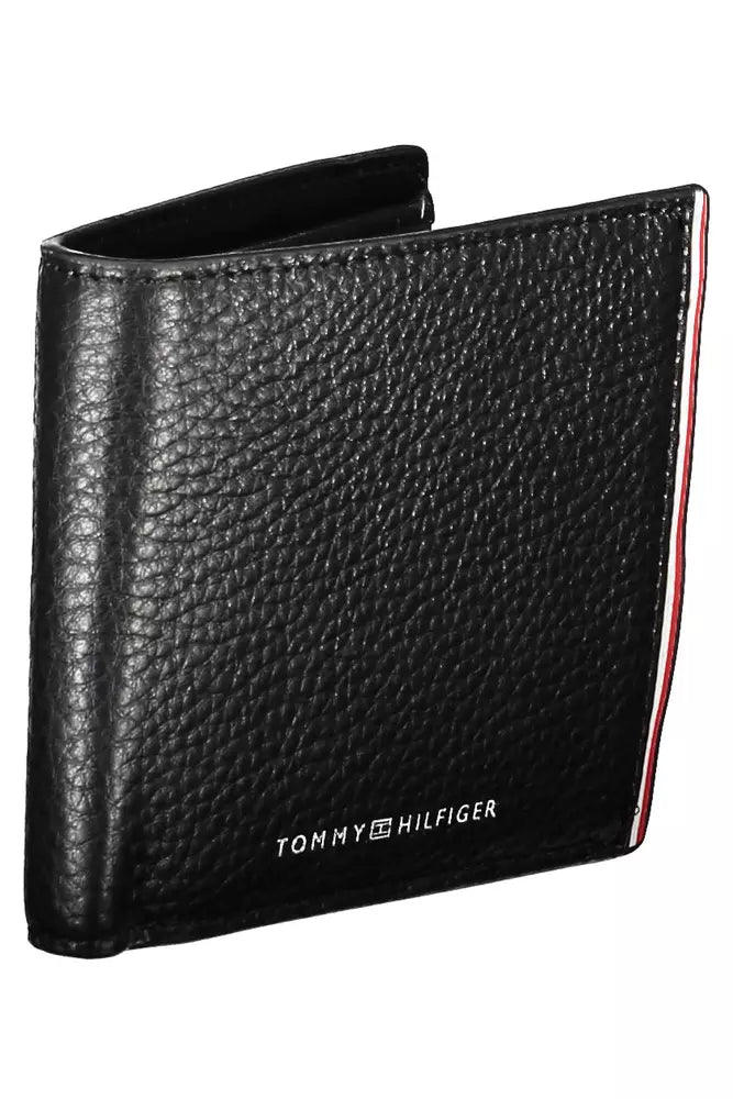 Tommy Hilfiger Black Leather Men Wallet