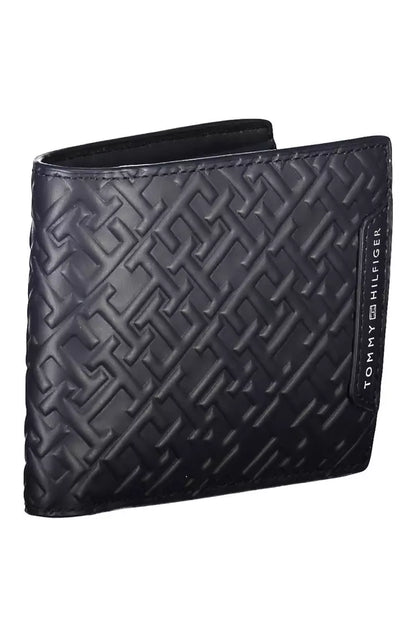 Tommy Hilfiger Blue Leather Bi-Fold Men&