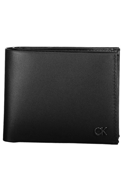 Calvin Klein Sleek Black Leather Wallet with RFID Blocker