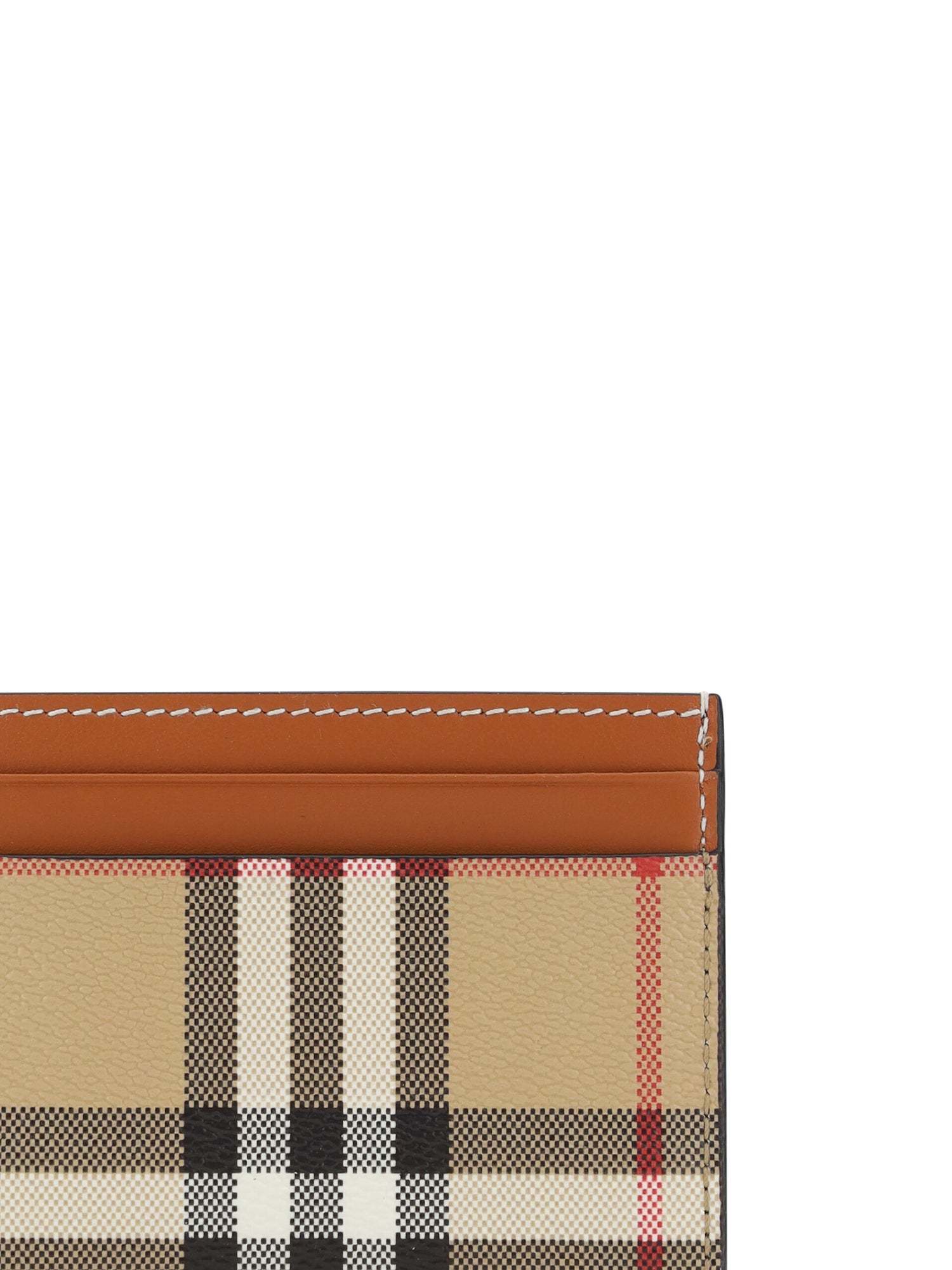 Burberry Chic Multicolor Check Print Card Holder