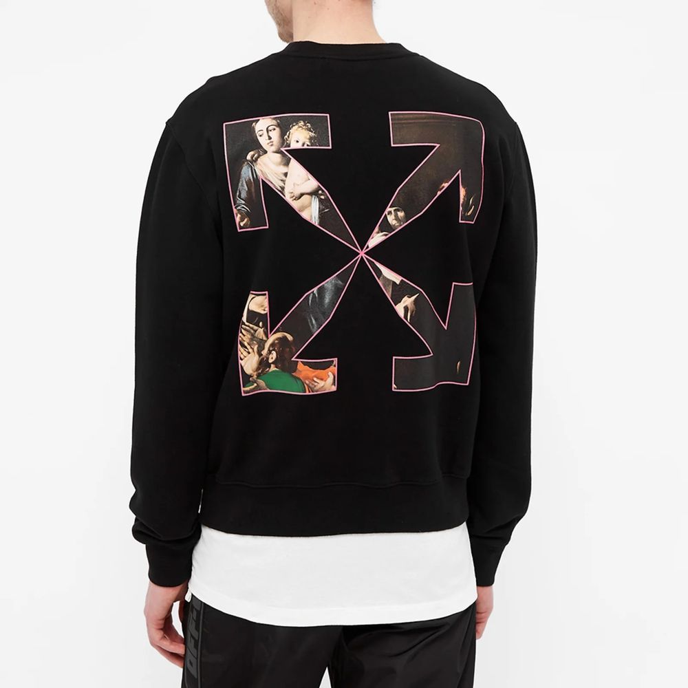 Off-White Iconic Print Long-Sleeve Cotton Tee