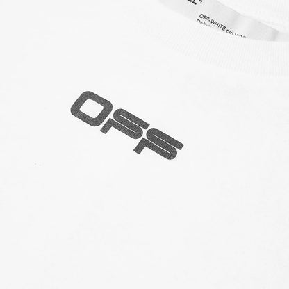 Off-White Iconic Long-Sleeved Cotton Tee in Crisp White