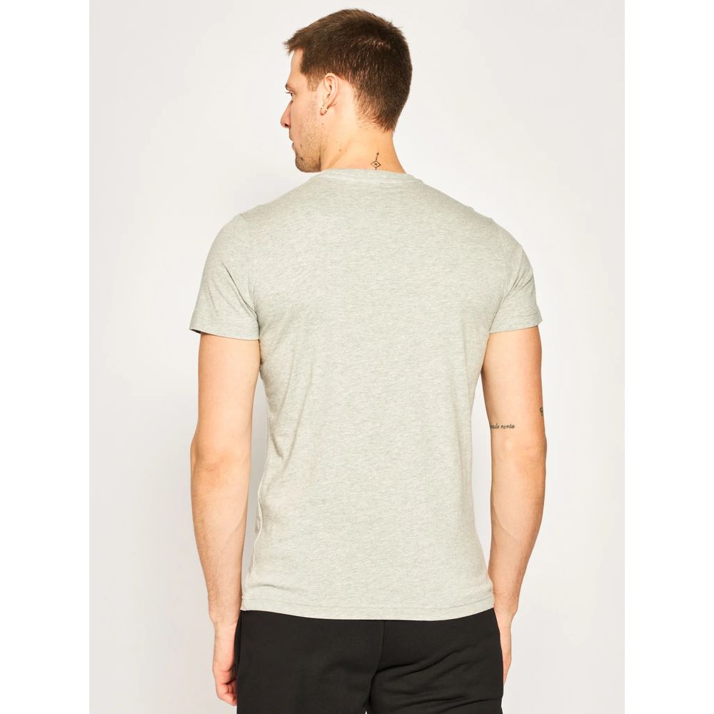 Diesel Sleek Gray Crew Neck Logo Tee