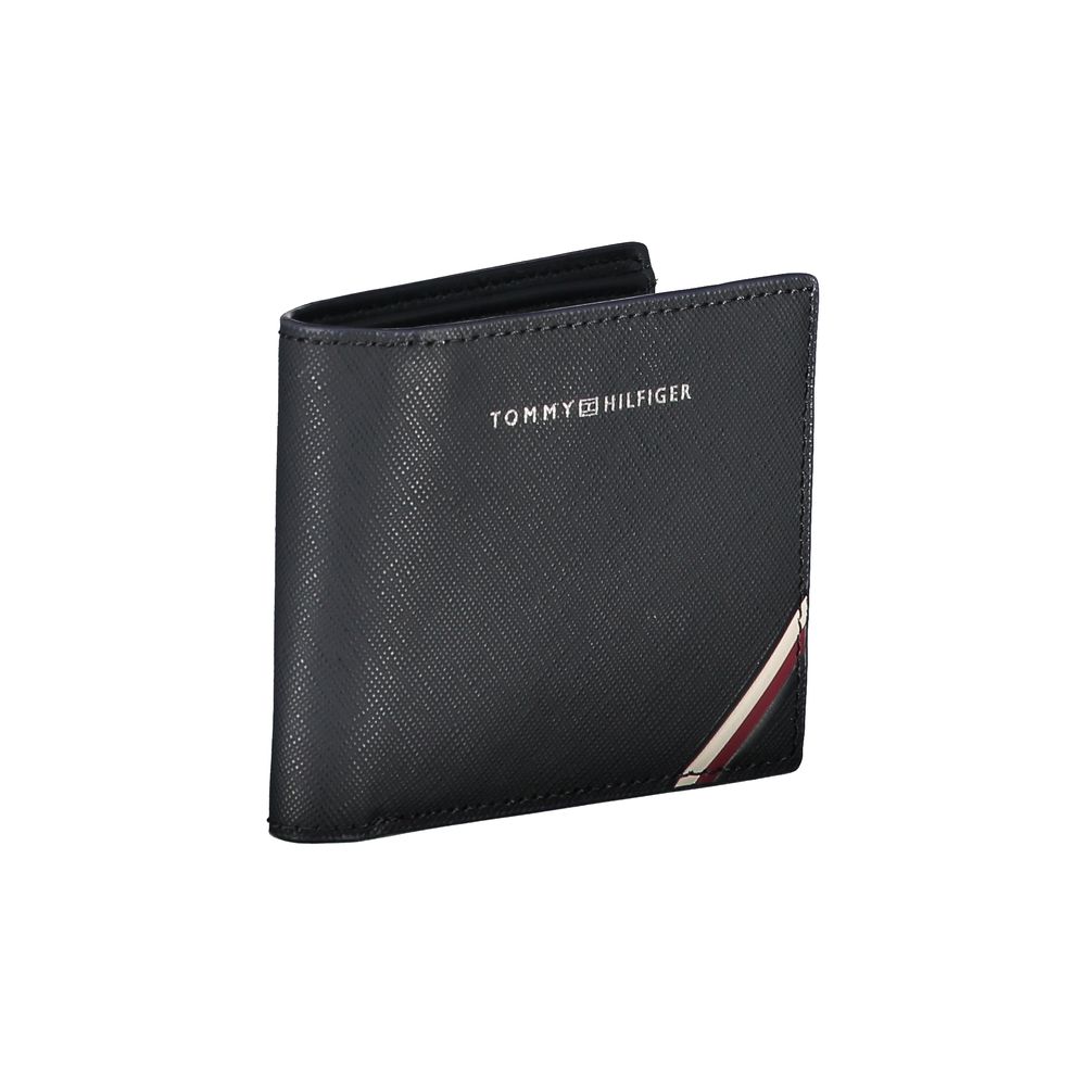 Tommy Hilfiger Classic Blue Leather Dual-Card Wallet