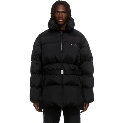 Off-White Sleek Black Down-Filled Jacket