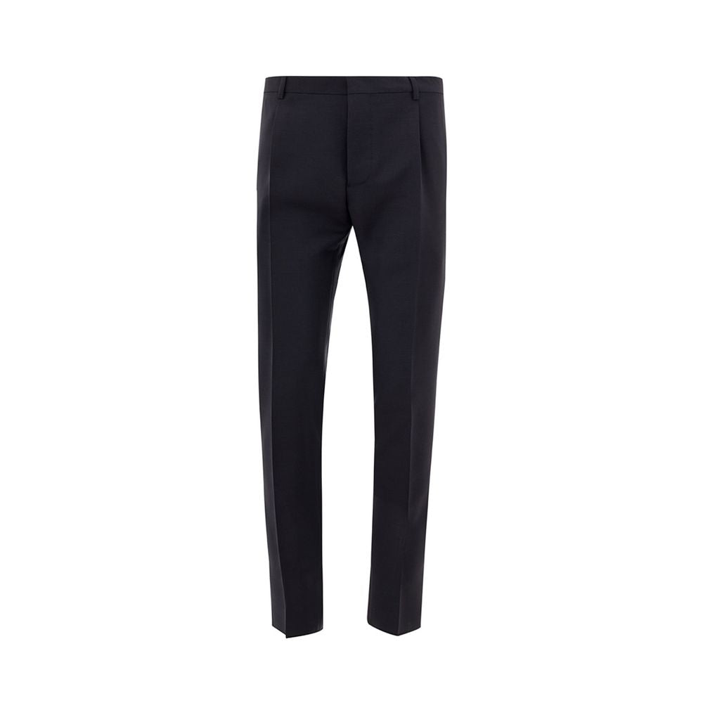 Valentino Elegant Blue Wool Trousers for Men