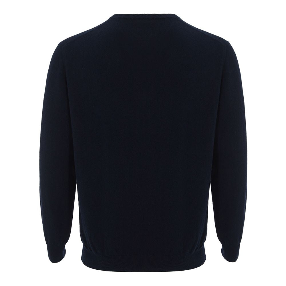 Colombo Elegant Cashmere Blue Sweater for Men