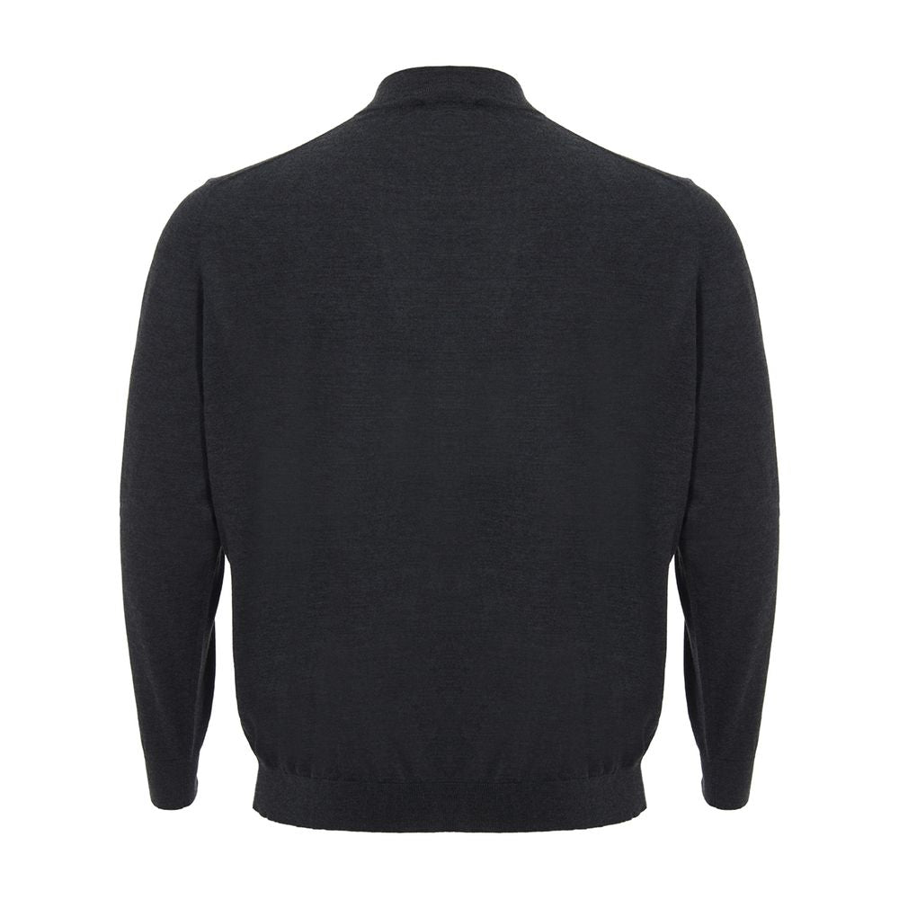 Colombo Elegant Gray Cashmere Sweater for Men