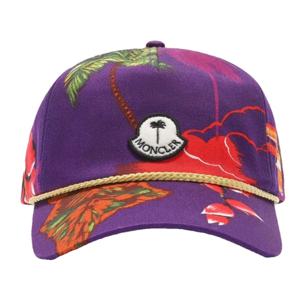 Moncler x Palm Angels Purple Cotton Hats &amp; Cap