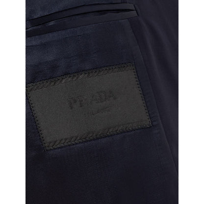 Prada Elegant Wool Blue Men&