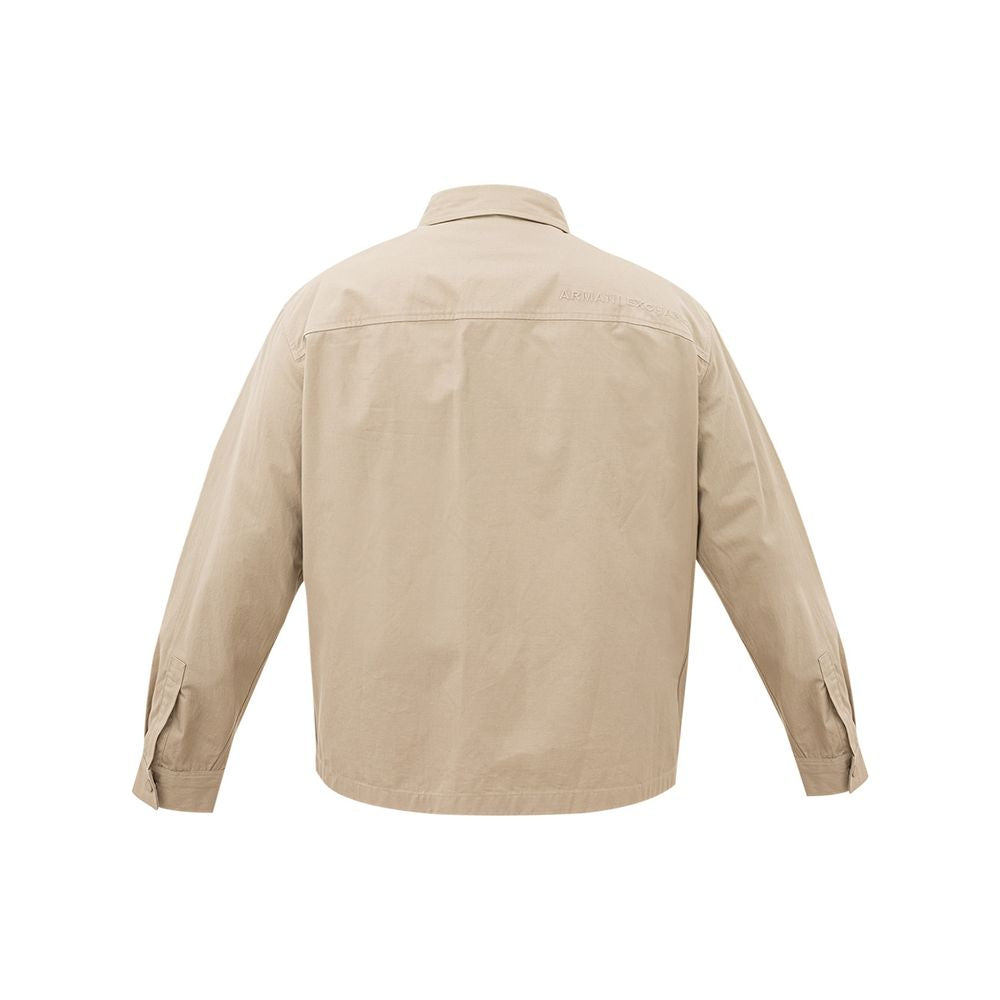 Armani Exchange Elegant Beige Cotton Men&