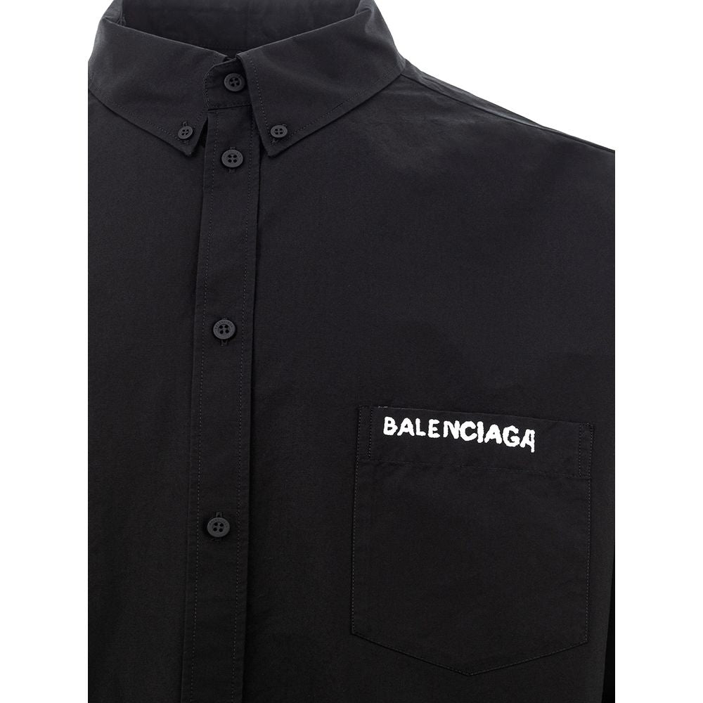 Balenciaga Black Cotton Shirt