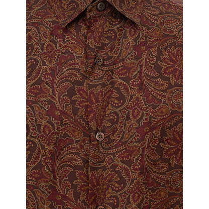 Brioni Brown Silk Shirt