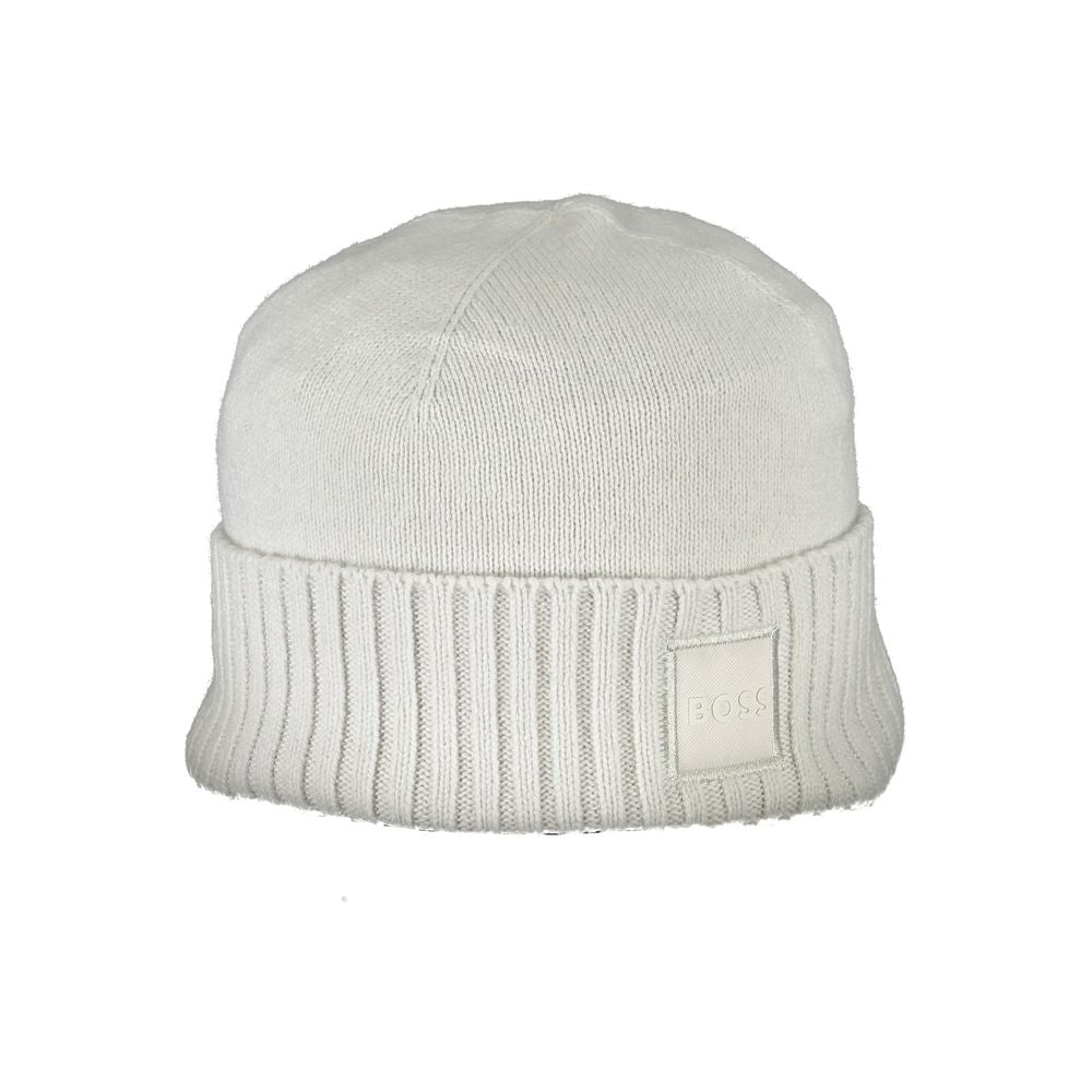 Hugo Boss Gray Cotton Hats &amp; Cap