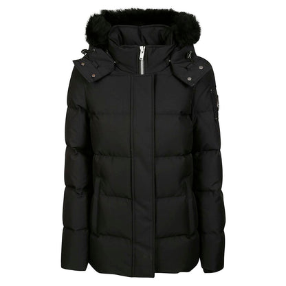 Moose Knuckles Black Polyester Jackets &amp; Coat