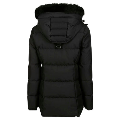 Moose Knuckles Black Polyester Jackets &amp; Coat