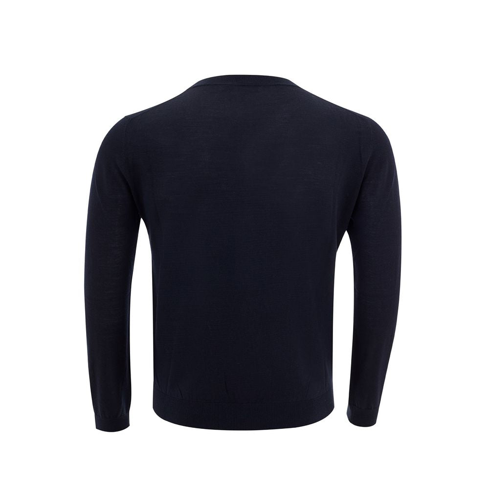 Valentino Elegant Wool Blue Sweater for Men