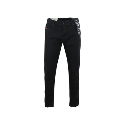 Diesel Black Cotton Jeans &amp; Pant