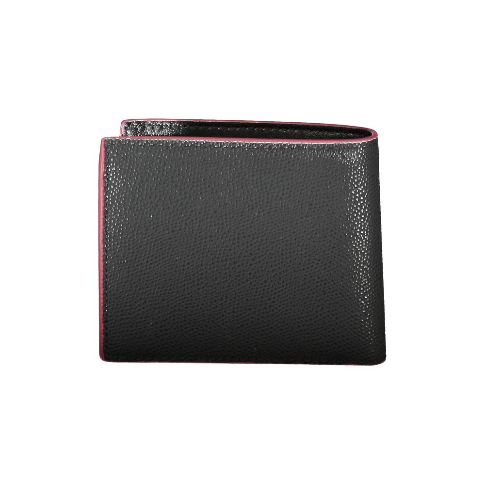 Tommy Hilfiger Elegant Black Leather Wallet