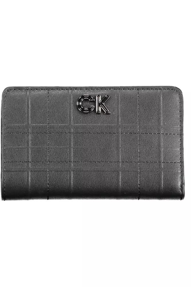 Calvin Klein Chic Black Tri-Fold Wallet with RFID Lock