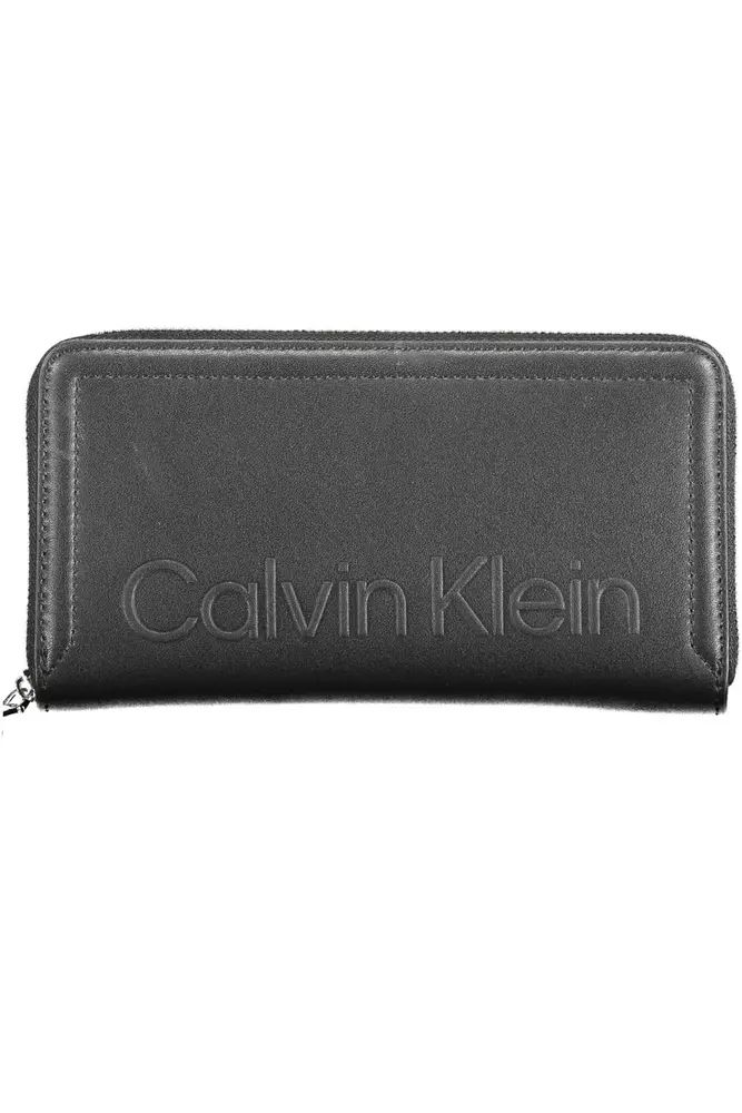 Calvin Klein Elegant Black Wallet with RFID Lock and Zip Closure