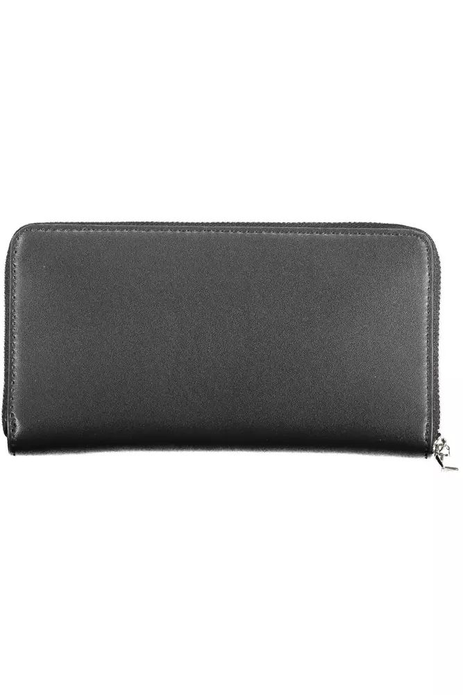 Calvin Klein Elegant Black Wallet with RFID Lock and Zip Closure