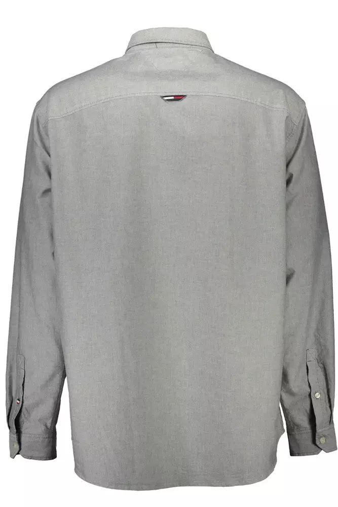 Tommy Hilfiger Gray Cotton Shirt